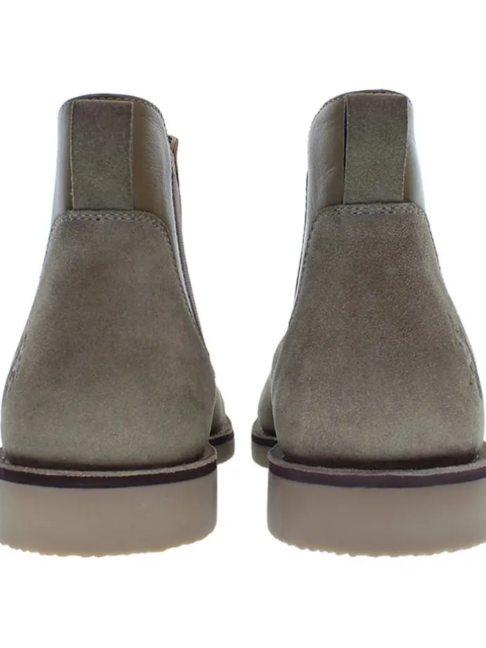 Skórzane sztyblety w kolorze khaki