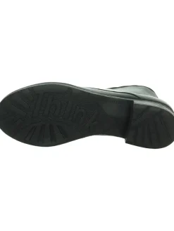 Skórzane trzewiki w kolorze czarnym