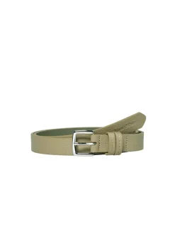 Skórzany pasek w kolorze khaki