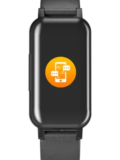 Smartwatch w kolorze czarnym ze słuchawkami