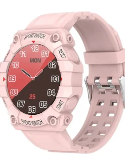 Smartwatch w kolorze jasnoróżowym