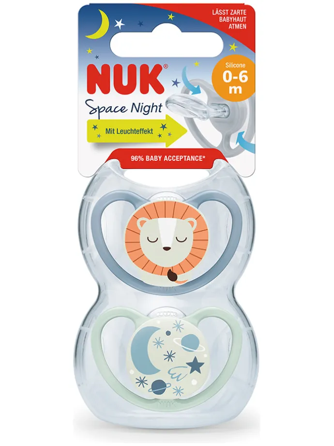 Smoczki (4 szt.) "Space" w kolorze niebiesko-turkusowym