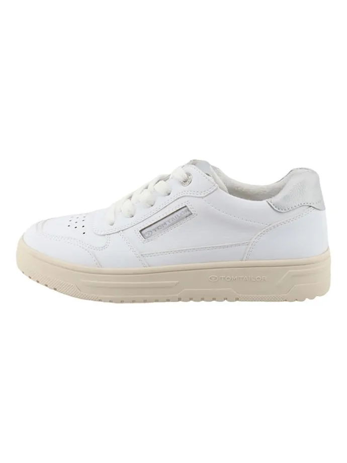 Sneakersy w kolorze biało-beżowym