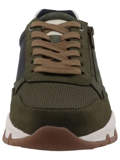 Sneakersy w kolorze oliwkowo-jasnobrązowym