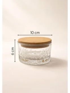 Słoiki (6 szt.) w kolorze beżowym - 260 ml