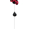 Solarna dekoracja ogrodowa "Ladybug" w kolorze czerwonym - 14,5 x 77,5 x 4,5 cm