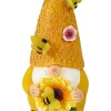 Solarna figurka ogrodowa w kolorze żółtym - 8,2 x 17,5 x 9,2 cm