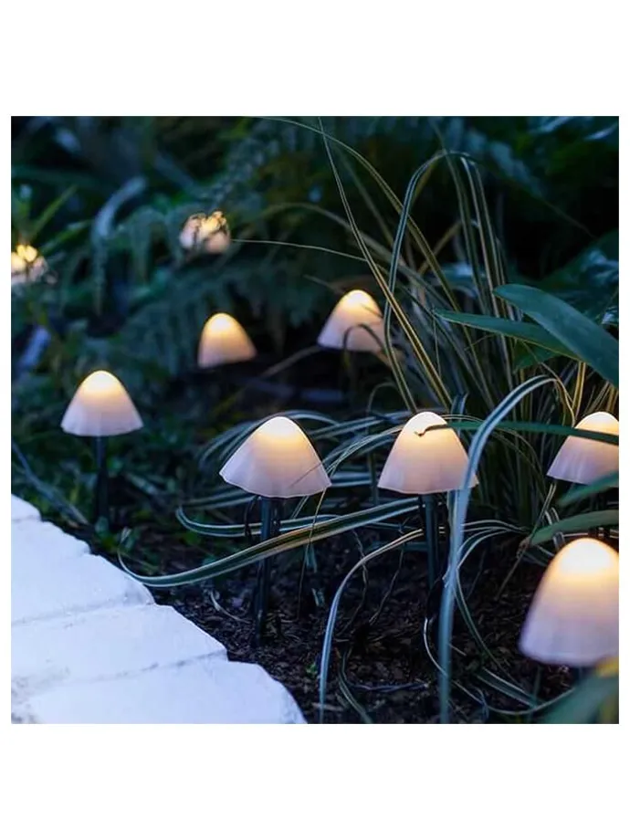 Solarna girlanda LED "Champy" w kolorze białym - dł. 380 cm