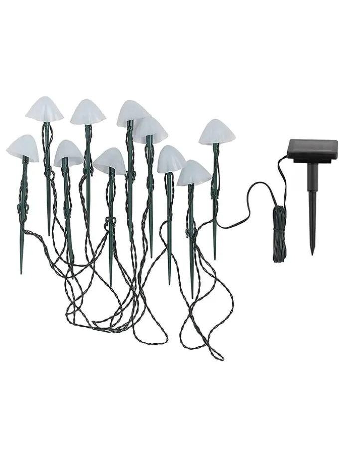Solarna girlanda LED "Champy" w kolorze białym - dł. 380 cm