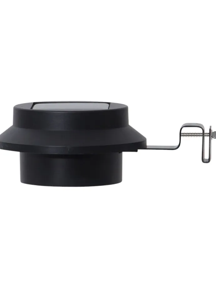 Solarna lampa ścienna LED "Fency" w kolorze czarnym - 12 x 6 cm