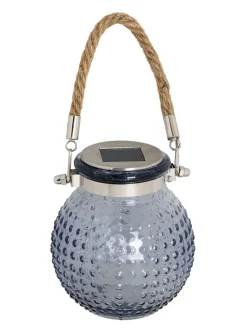 Solarna lampa dekoracyjna LED w kolorze ciepłej bieli - wys. 12,5 x Ø 10,5 cm