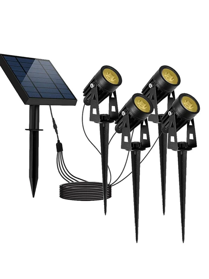 Solarna lampa najazdowa "Mini Roundy" w kolorze czarnym - 14,3 x 28,2 x 8,7 cm