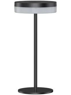 Solarna lampa stołowa "Vivia Mini" w kolorze czarnym - wys. 27,2 x Ø 15,5 cm