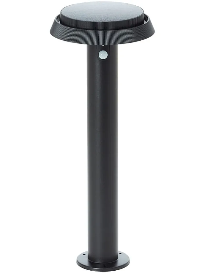 Solarna lampa zewnętrzna LED "Alvero" w kolorze czarnym - wys. 50 x Ø 20 cm