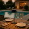 Solarna lampa zewnętrzna LED "Nerio" w kolorze czarnym - wys. 31 x Ø 20 cm