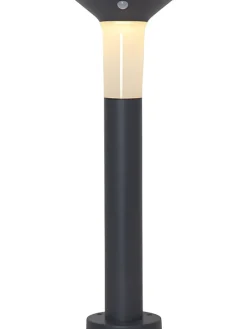 Solarna lampa zewnętrzna LED w kolorze czarnym - wys. 90 cm