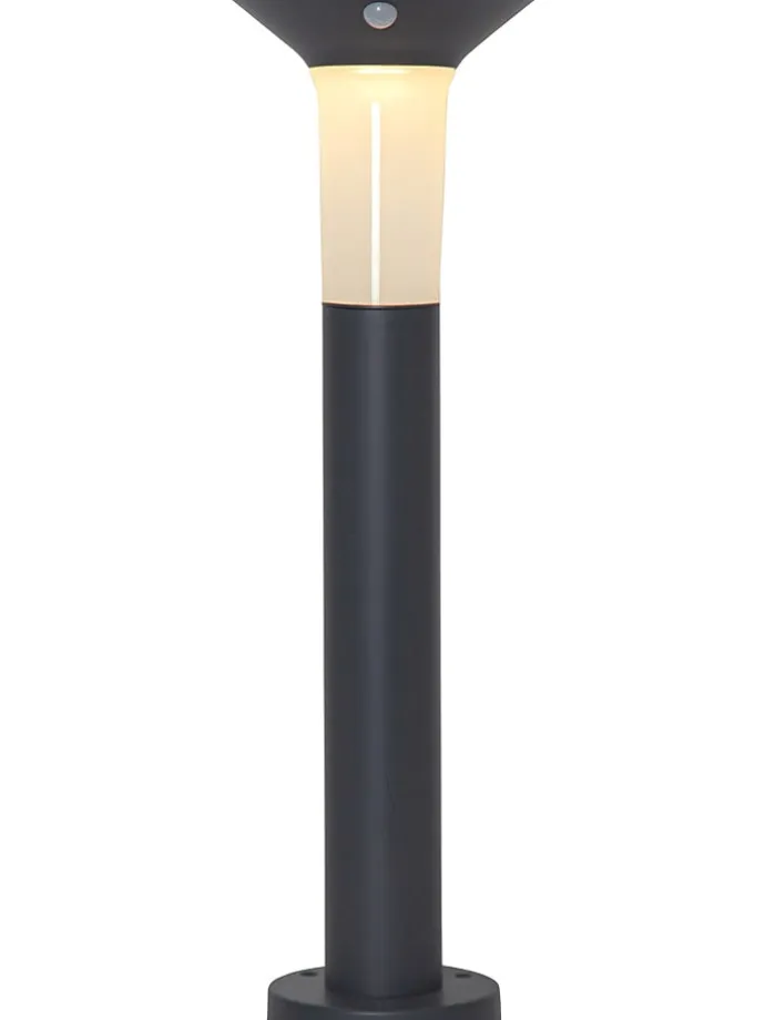 Solarna lampa zewnętrzna LED w kolorze czarnym - wys. 90 cm