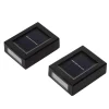 Solarne lampy ścienne LED (2 szt.) w kolorze czarnym - 10 x 7,3 cm