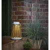 Solarny lampion LED "Catania" w kolorze brązowym - wys. 28 cm