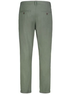 Spodnie chino w kolorze zielonym
