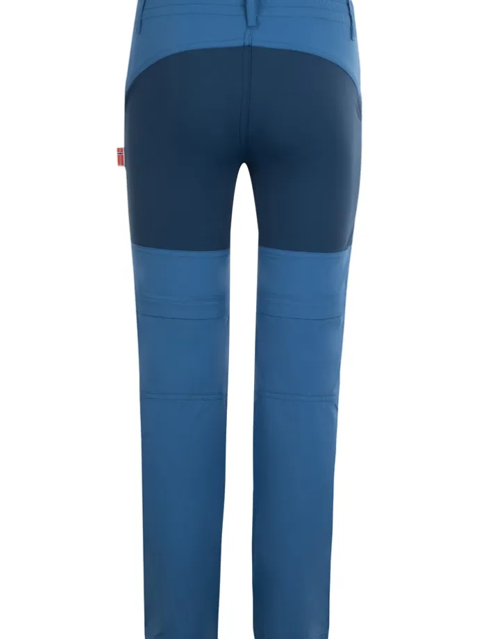 Spodnie trekkingowe Zipp-Off "Nordfjord" - Slim fit - w kolorze niebieskim