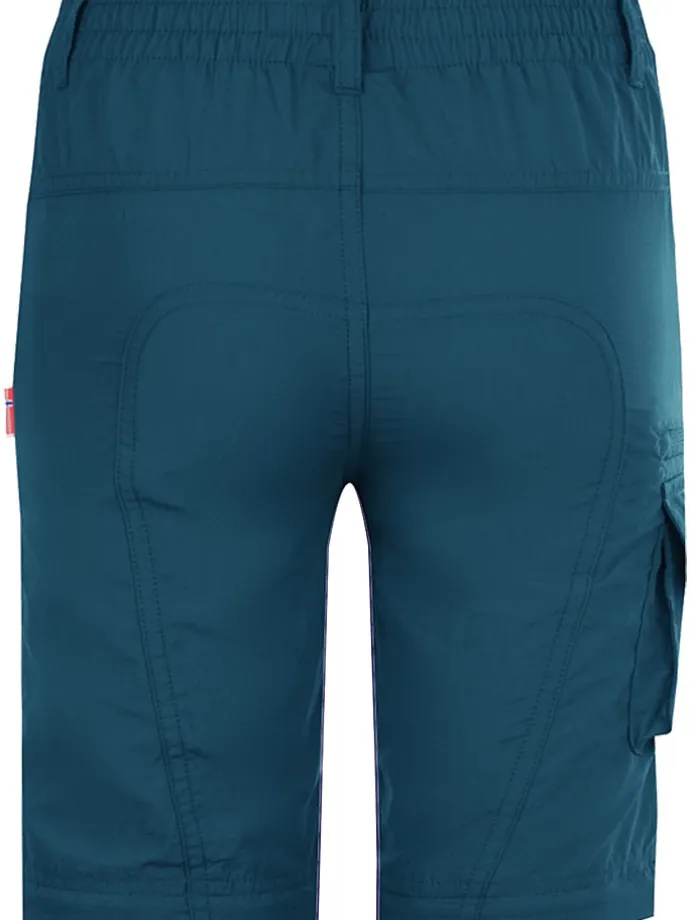 Spodnie trekkingowe Zipp-Off "Oppland" - Regular fit - w kolorze niebieskim