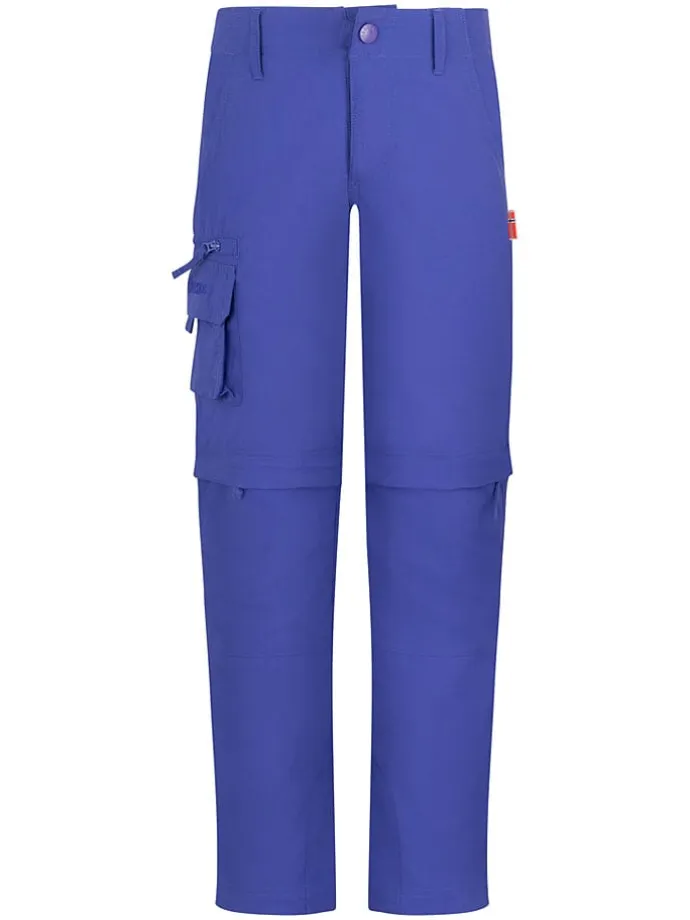 Spodnie trekkingowe Zipp-Off "Oppland" - Slim fit - w kolorze fioletowym