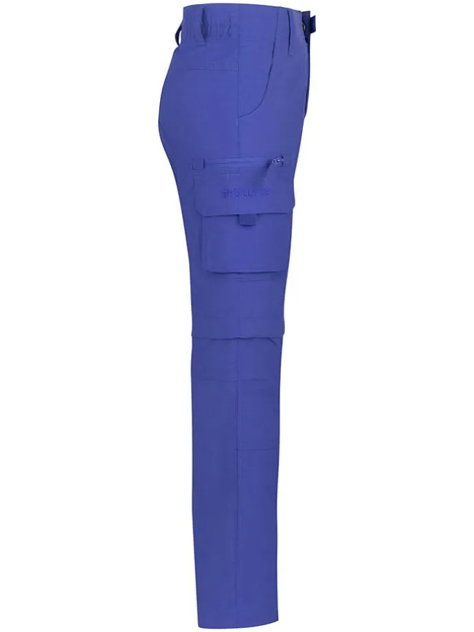 Spodnie trekkingowe Zipp-Off "Oppland" - Slim fit - w kolorze fioletowym