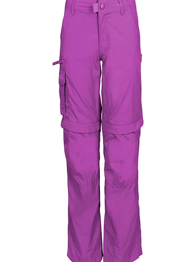 Spodnie trekkingowe Zipp-Off "Oppland" - Slim fit - w kolorze fioletowym