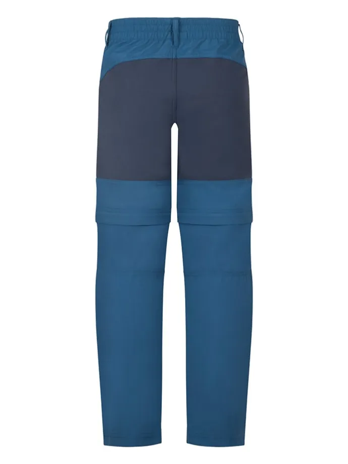Spodnie trekkingowe Zipp-Off "Nordfjord" - Regular fit - w kolorze niebieskim