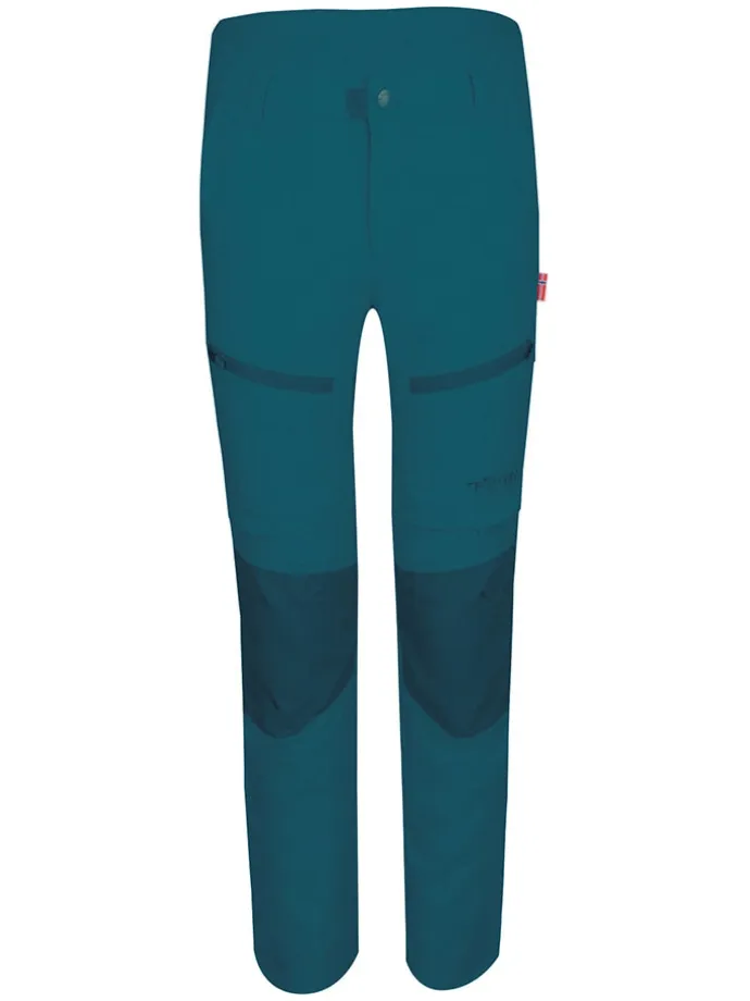 Spodnie trekkingowe Zipp-Off "Nordfjord" - Slim fit - w kolorze niebieskim