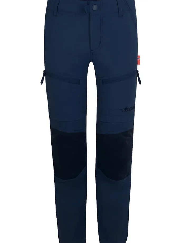 Spodnie trekkingowe Zipp-Off "Nordfjord" - Regular fit - w kolorze granatowym