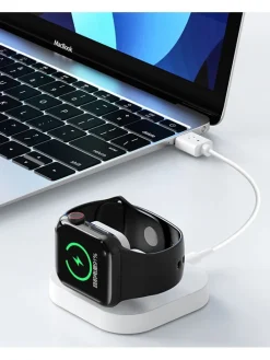Stacja ładująca w kolorze białym do iWatch