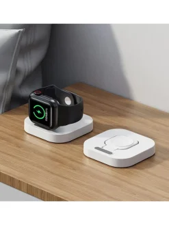 Stacja ładująca w kolorze białym do iWatch