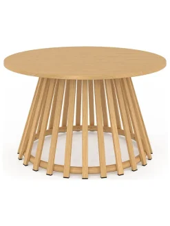 Stół ogrodowy w kolorze jasnobrązowym - wys. 40,5 x Ø 70 cm