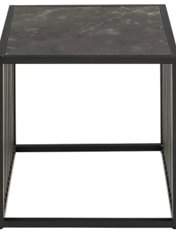 Stolik "Strington" w kolorze czarnym - 40 x 40 x 40 cm