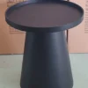 Stolik w kolorze czarnym - wys. 49,5 x Ø 45 cm