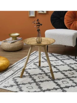 Stolik w kolorze złotym - wys. 42 x Ø 40 cm