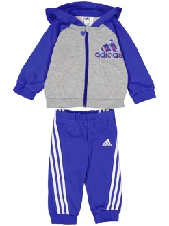 Strój sportowy w kolorze szaro-niebieskim