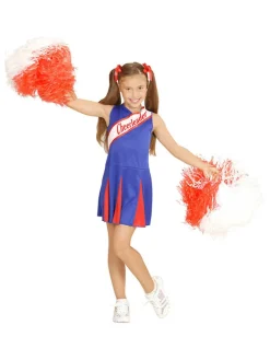 Sukienka kostiumowa "Cheerleader" w kolorze niebiesko-czerwonym