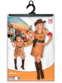 Sukienka kostiumowa "Cowgirl" w kolorze jasnobrązowym