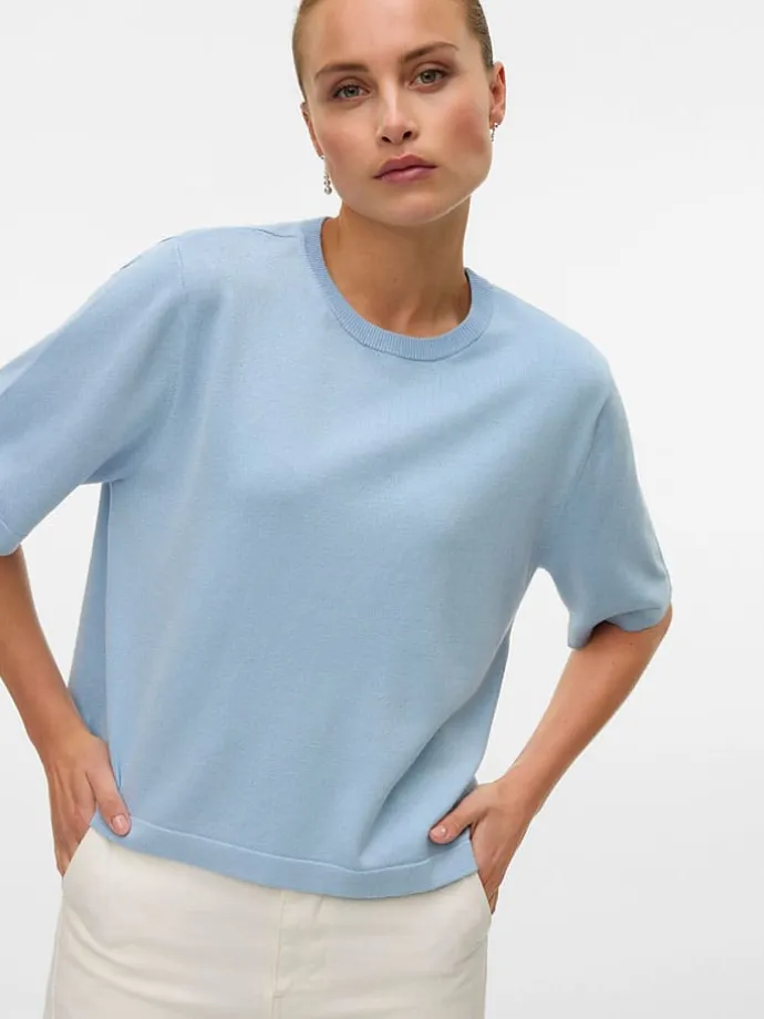 Sweter w kolorze błękitnym