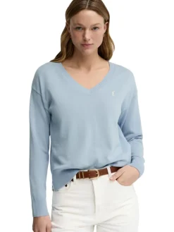 Sweter w kolorze błękitnym
