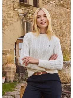 Sweter w kolorze kremowym