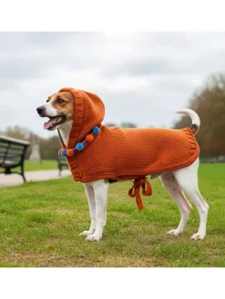 Sweter w kolorze pomarańczowym dla psa