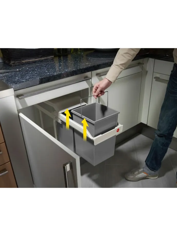 System segregacji śmieci "Multi-Box duo L" do zabudowy - 26 x 43 x 50 cm