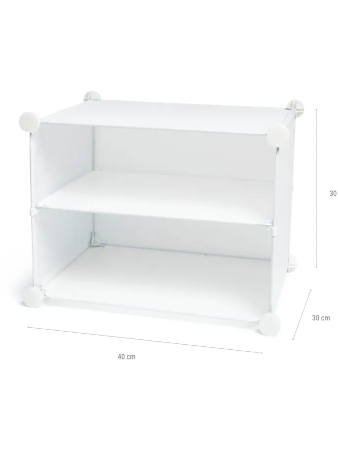 Szafka w kolorze białym na buty - 84 x 160 x 32 cm