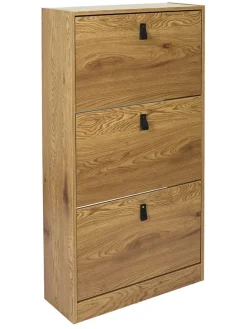Szafka w kolorze jasnobrązowym na buty - 63 x 117 x 24 cm