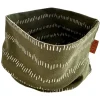Szal-koło "Stripes khaki" w kolorze khaki - 50 x 24 cm