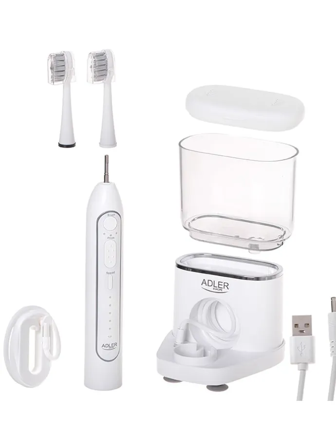 Szczoteczka soniczna 2w1 "AD 2180" w kolorze białym